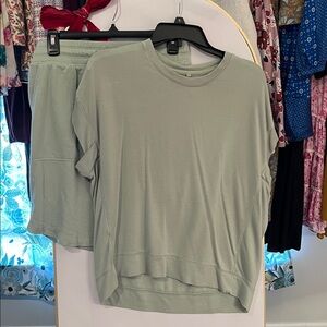 Lou & grey for Loft mint green skirt and top set